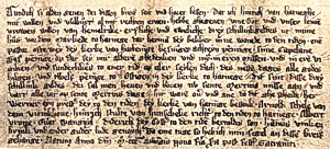 Älteste Urkunde von 1359