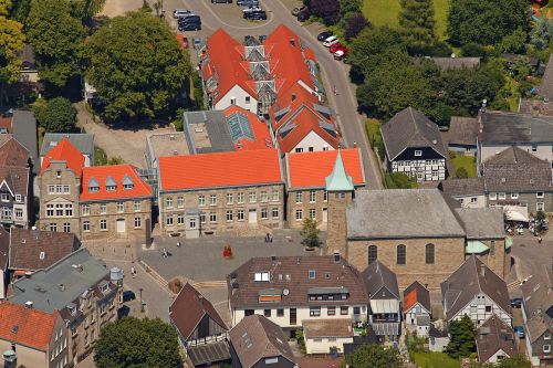 Luftaufnahme vom Marktplatz in Blankenstein