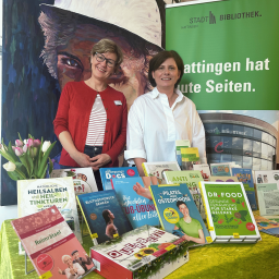 Stadtbibliothek mit ihrem Stand