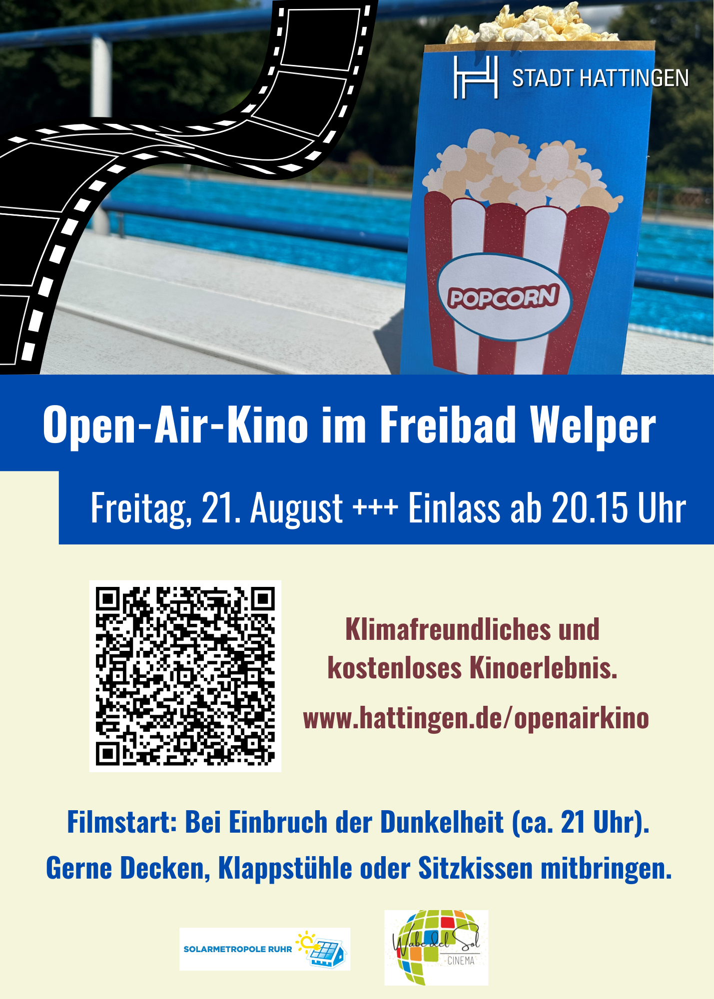 Open-Air-Kino im Freibad Welper 