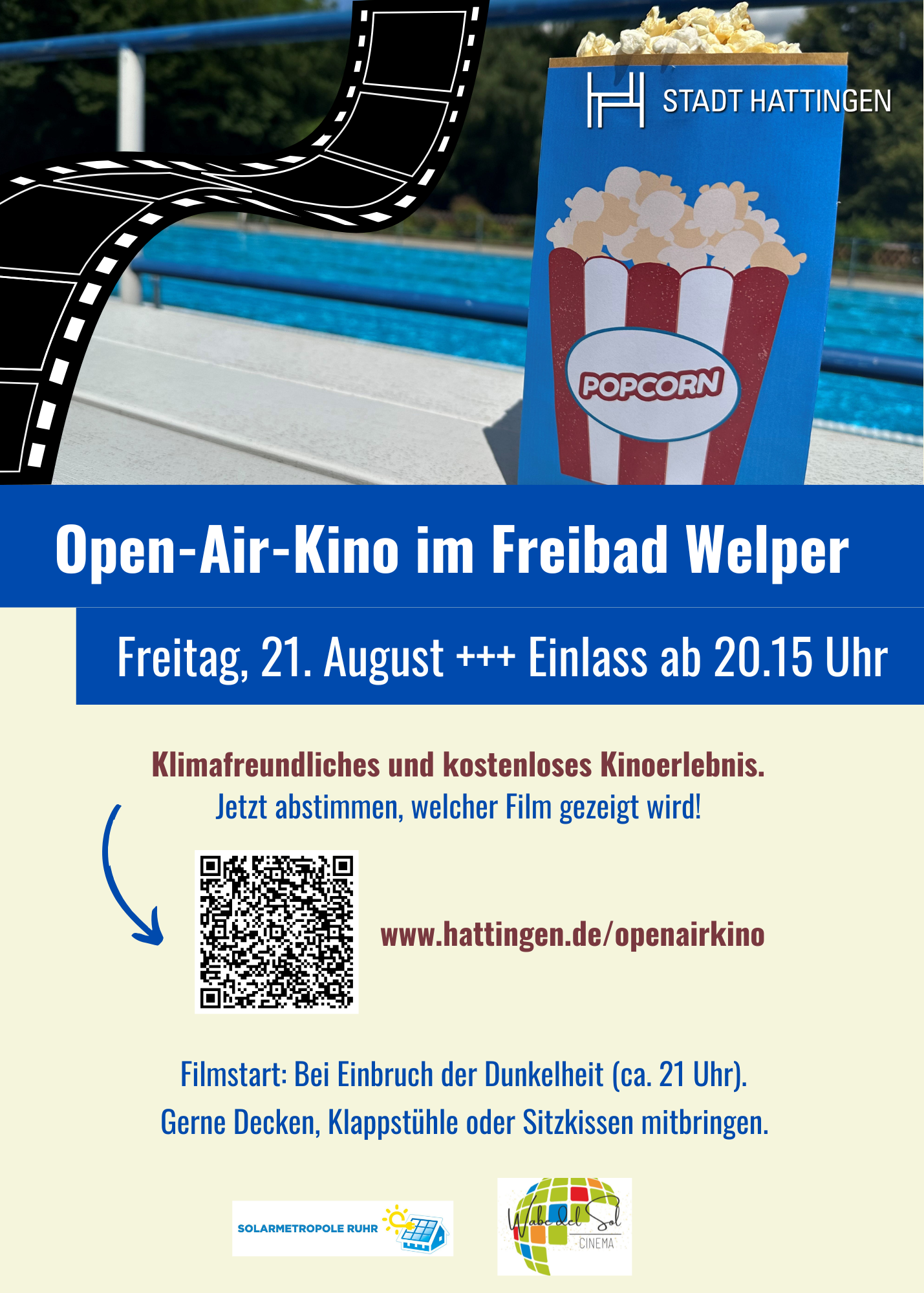 Open-Air-Kino im Freibad Welper 