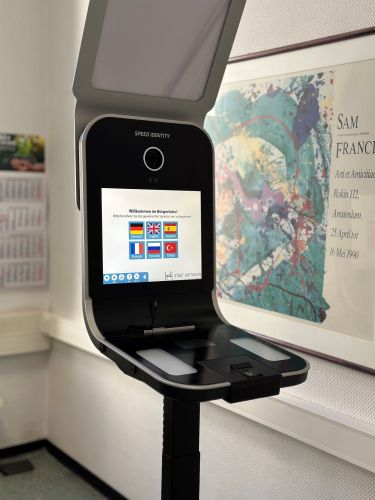 Fototerminal im hattinger Bürgerbüro