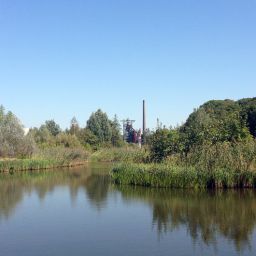 Ruhrteich in der Nähe des Industriemuseums