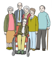 Gruppenbild Senioren veranschaulicht