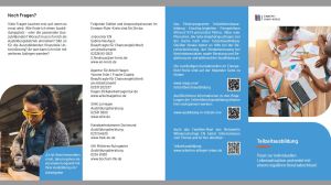 Flyer Teilzeitausbildung Seite 1 Flyer Teilzeitausbildung Seite 1