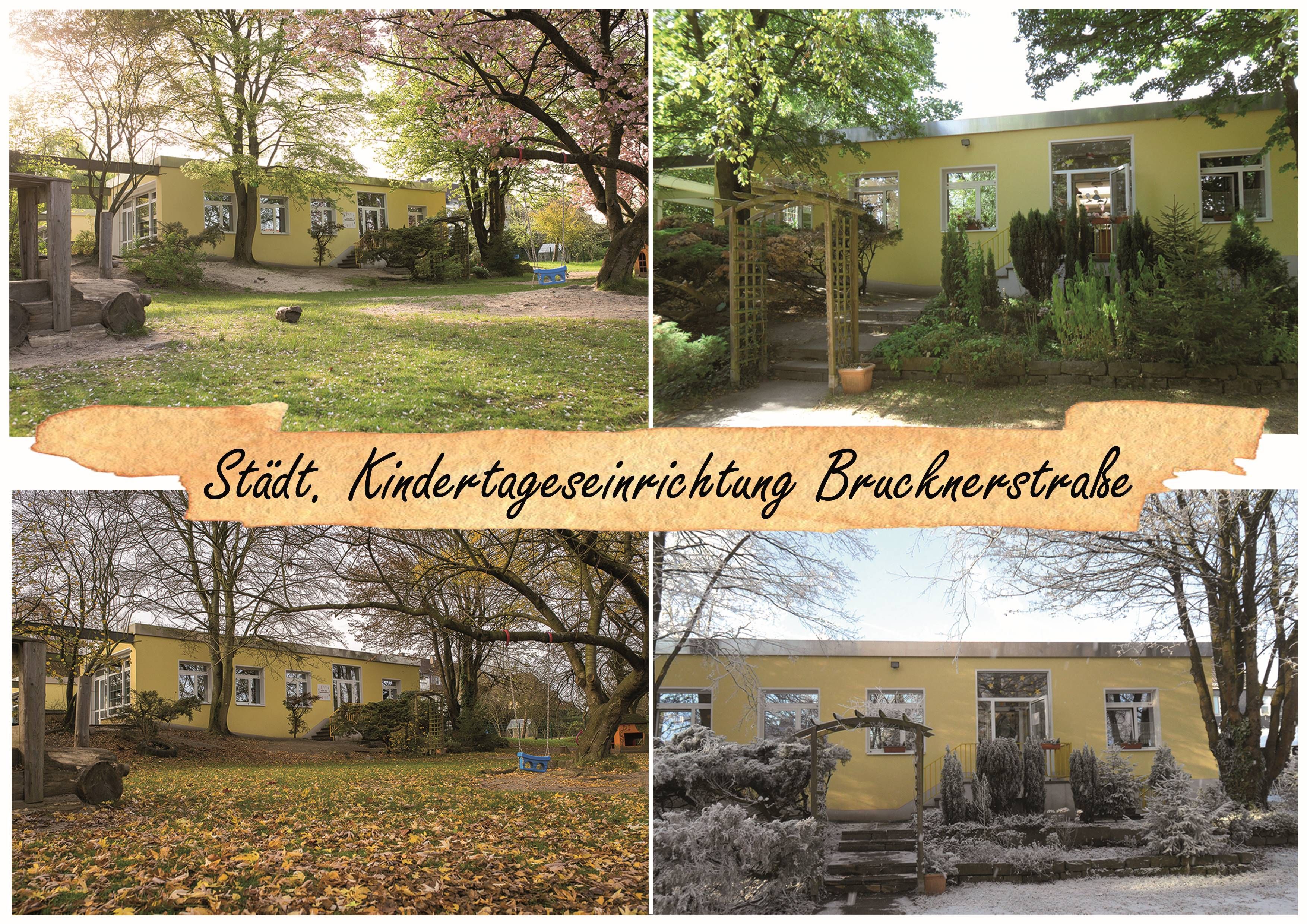 Collage der Kindertageseinrichtung Brucknerstraße Collage der Kindertageseinrichtung Brucknerstraße