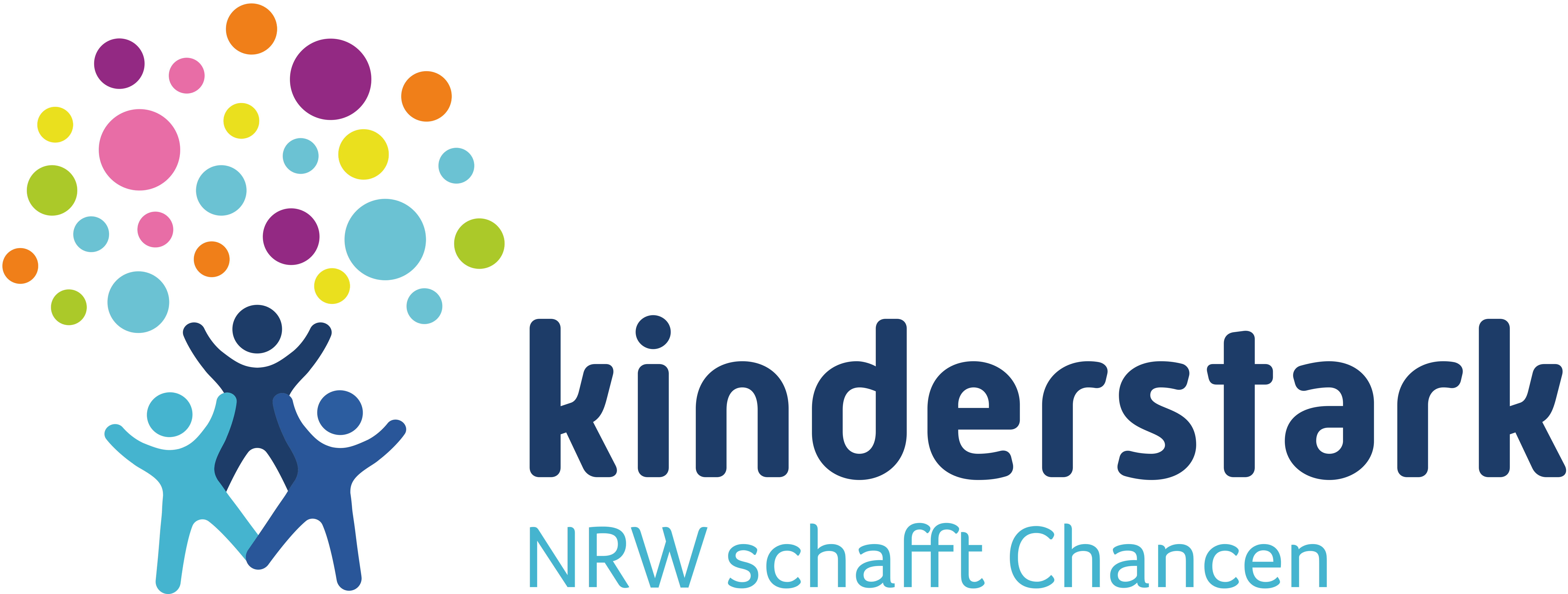 Logo kinderstark NRW schafft Chancen 