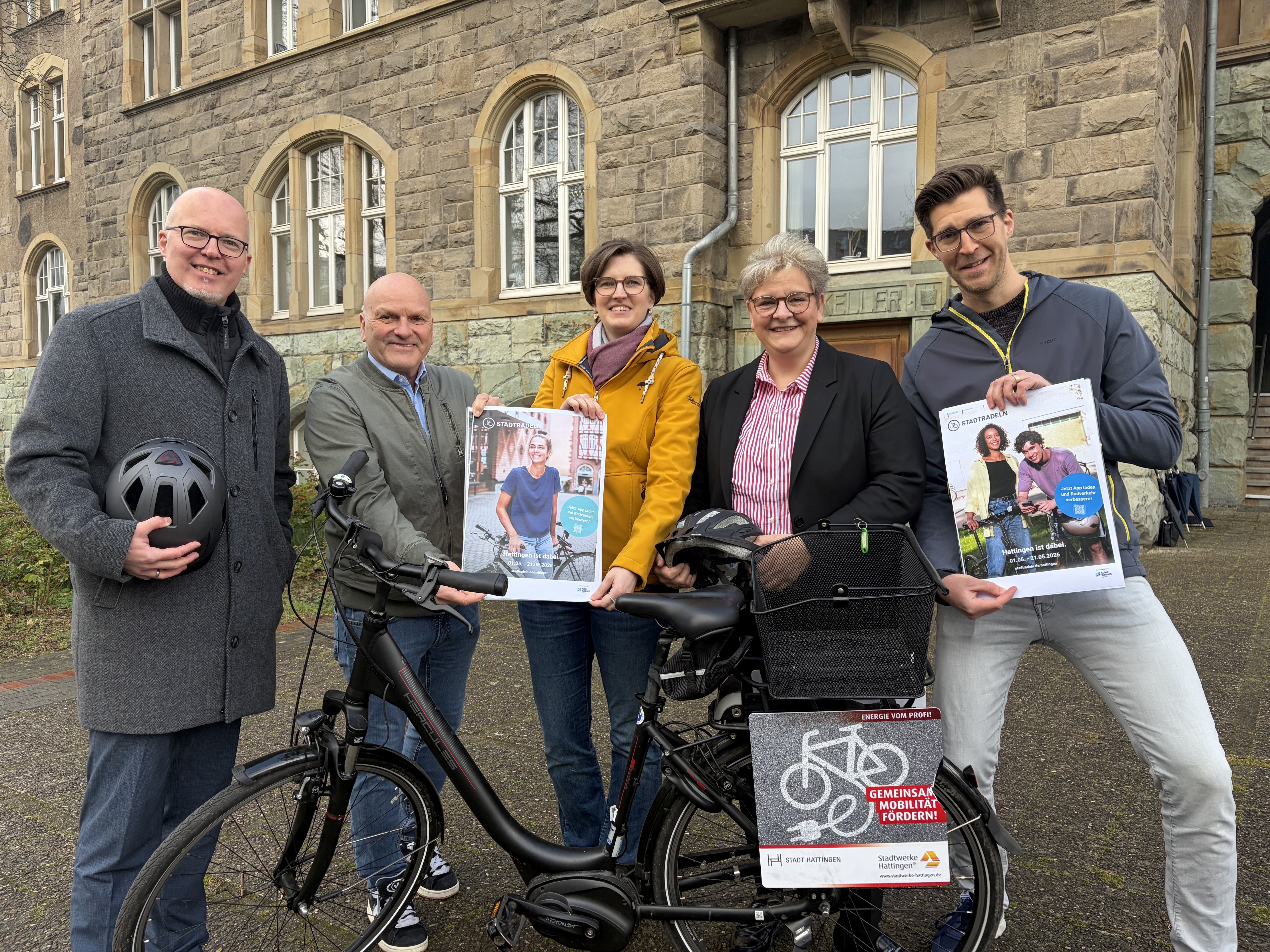 Die Stadtverwaltung wirbt  fürs Stadtradeln