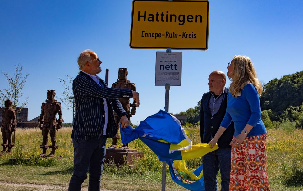 Hattingen ist nett Schild wird enthüllt