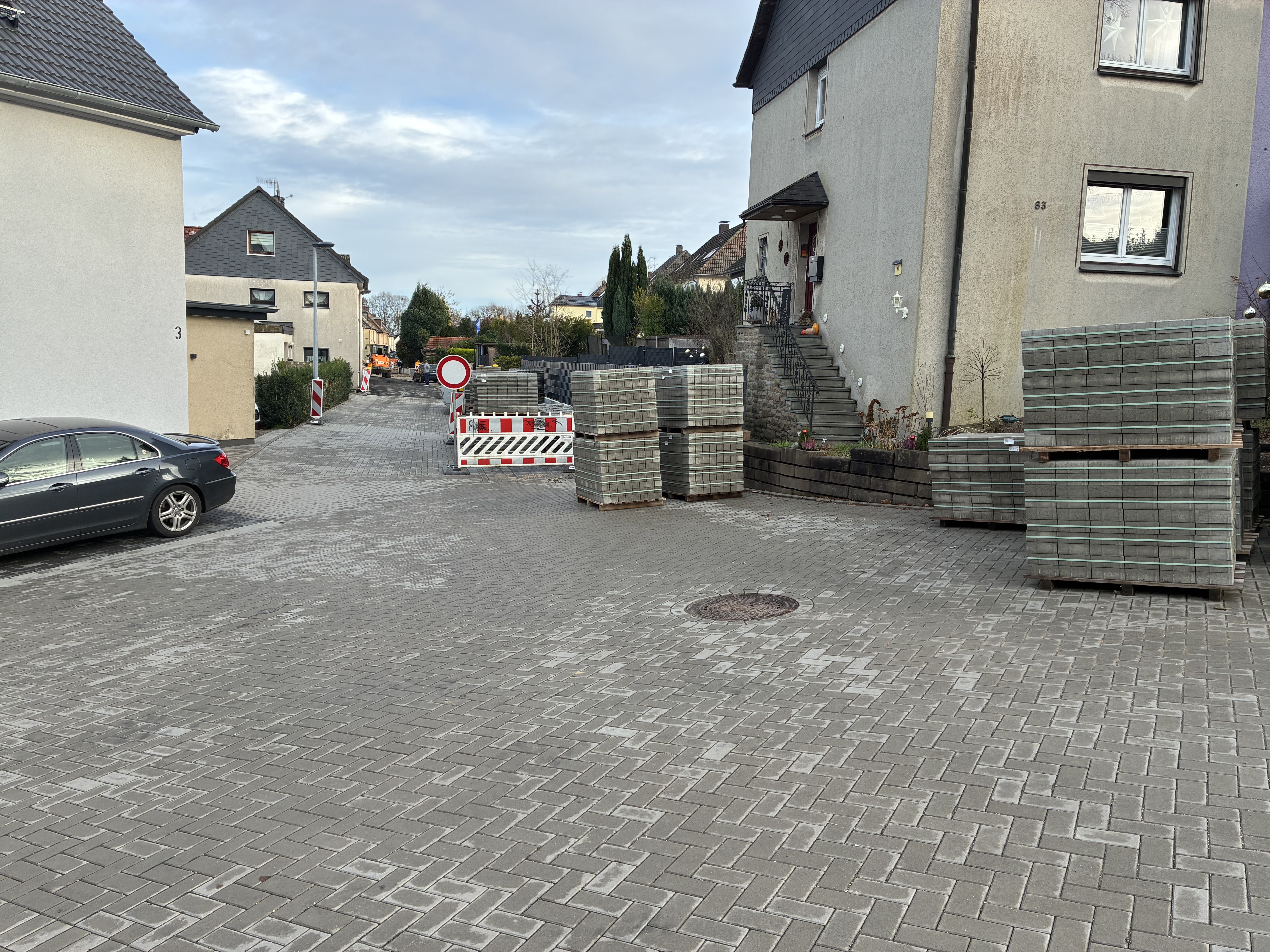 Blick aus Richtung der Marxstraße in die Rathenaustraße
