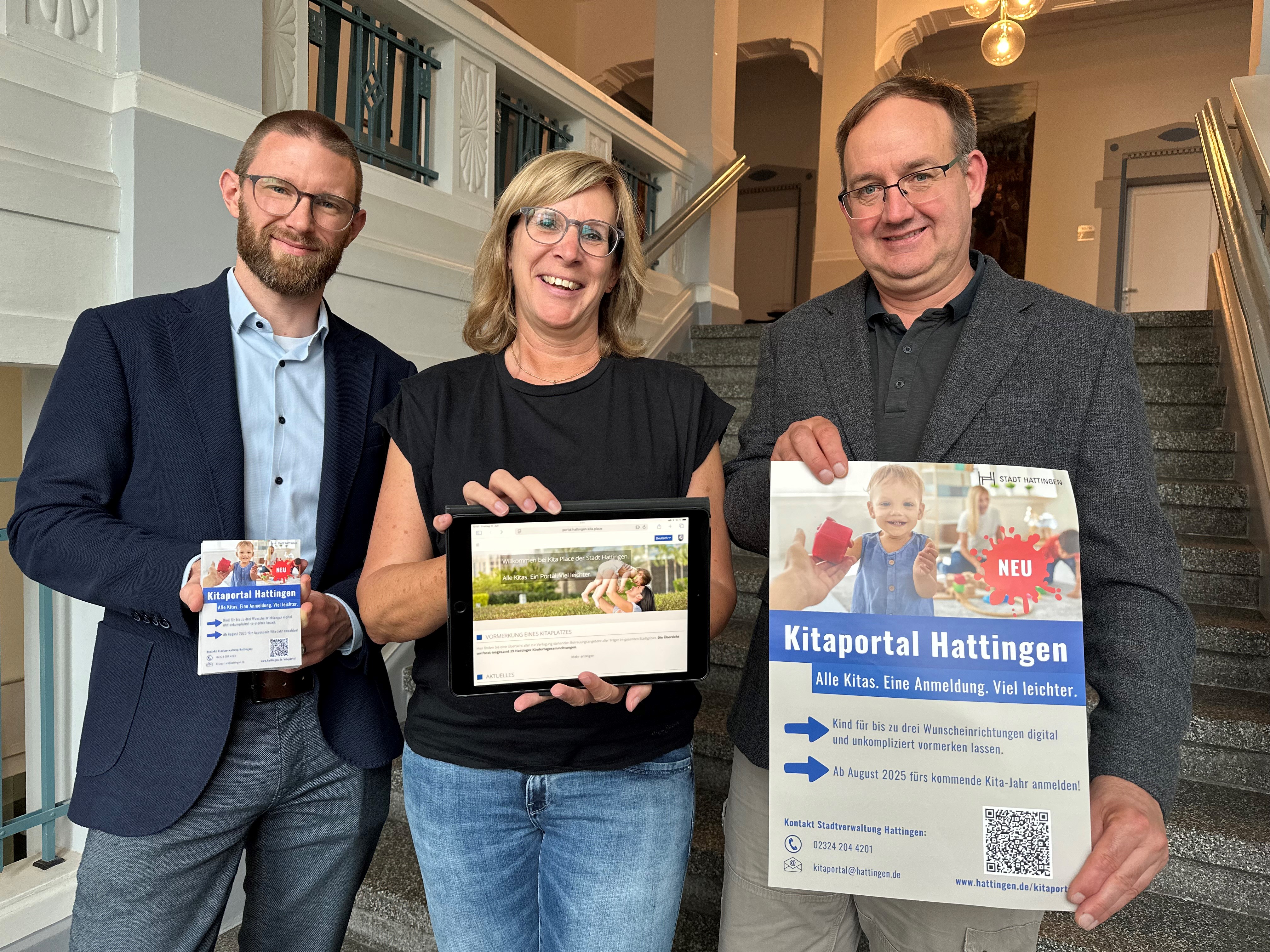 Das Hattinger Jugendamt stellt das neue Kitaprtal vor.