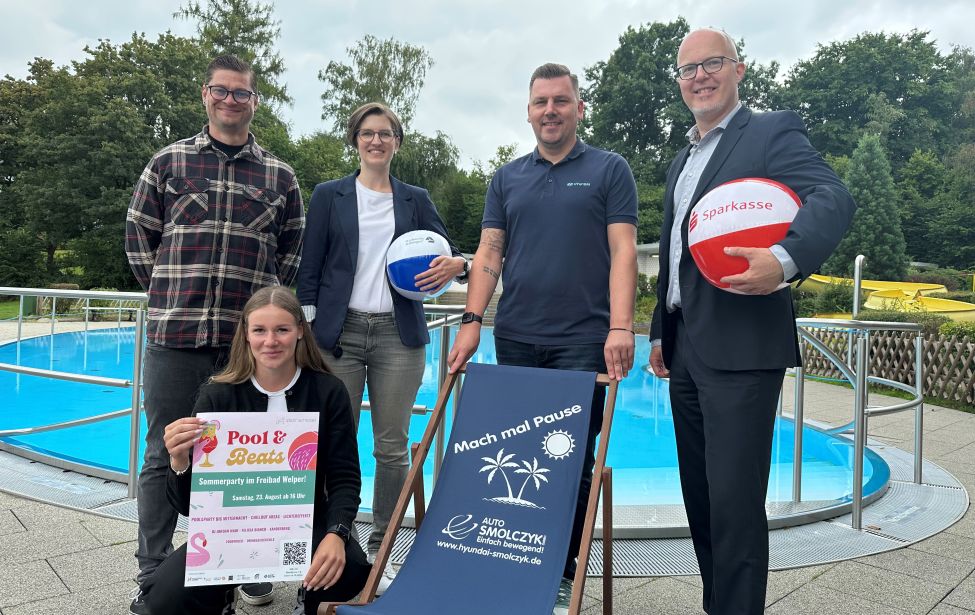 Bewerbung der Freibadparty "Pool&Beats"