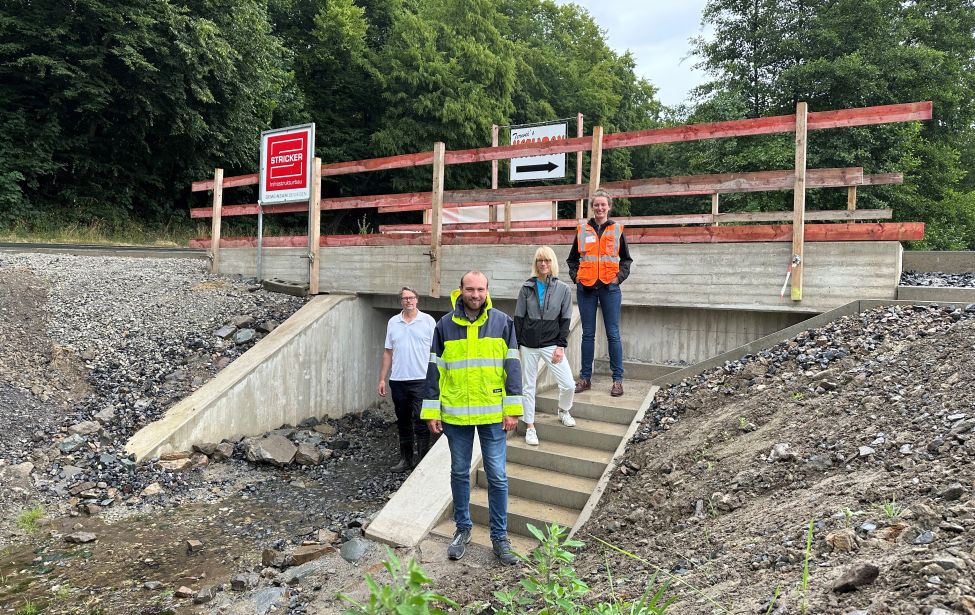 Die Brücke Wodantal 95-101 ist fertog gestellt.