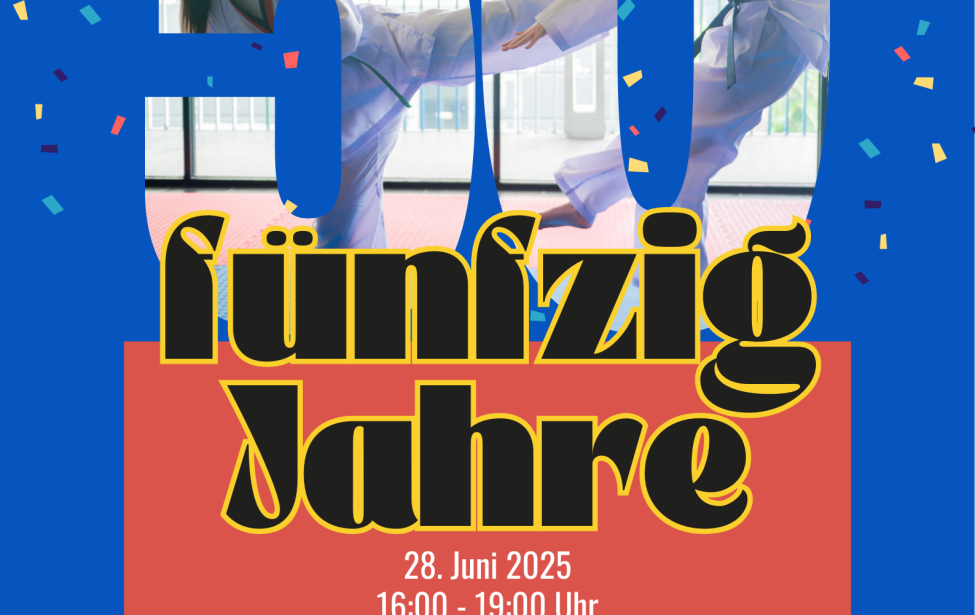 Plakat Jubiläum Taekwondo Haus der Jugend 