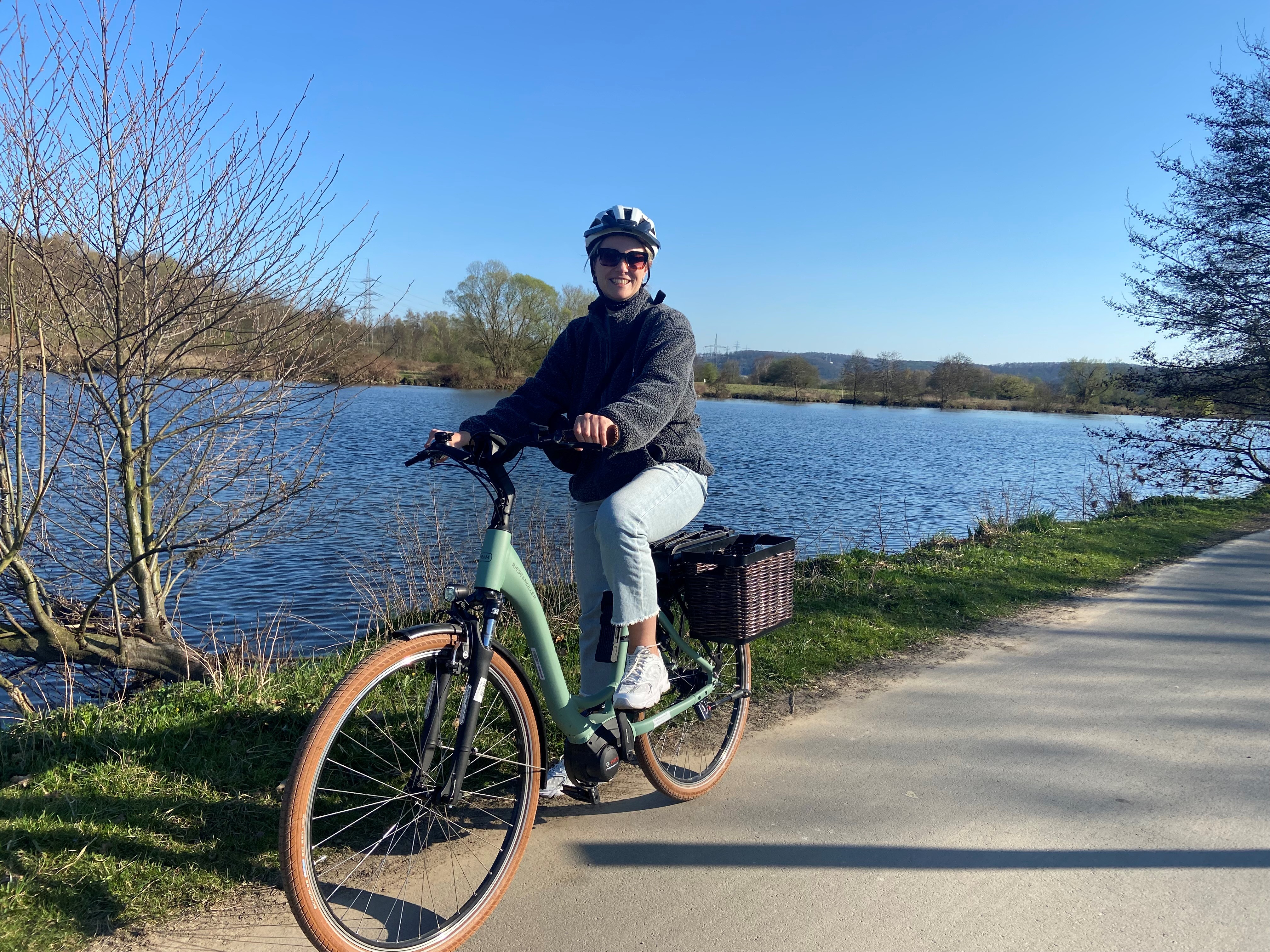 Teilnehmerin beim Stadtradeln 