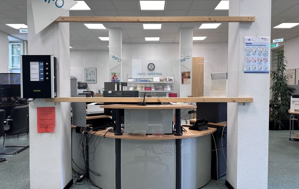 Der Empfang im Hattinger Bürgerbüro