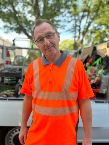 Stadtteilkümmerer Bernd Czerwinski vom Fachbereich Stadtbetriebe 