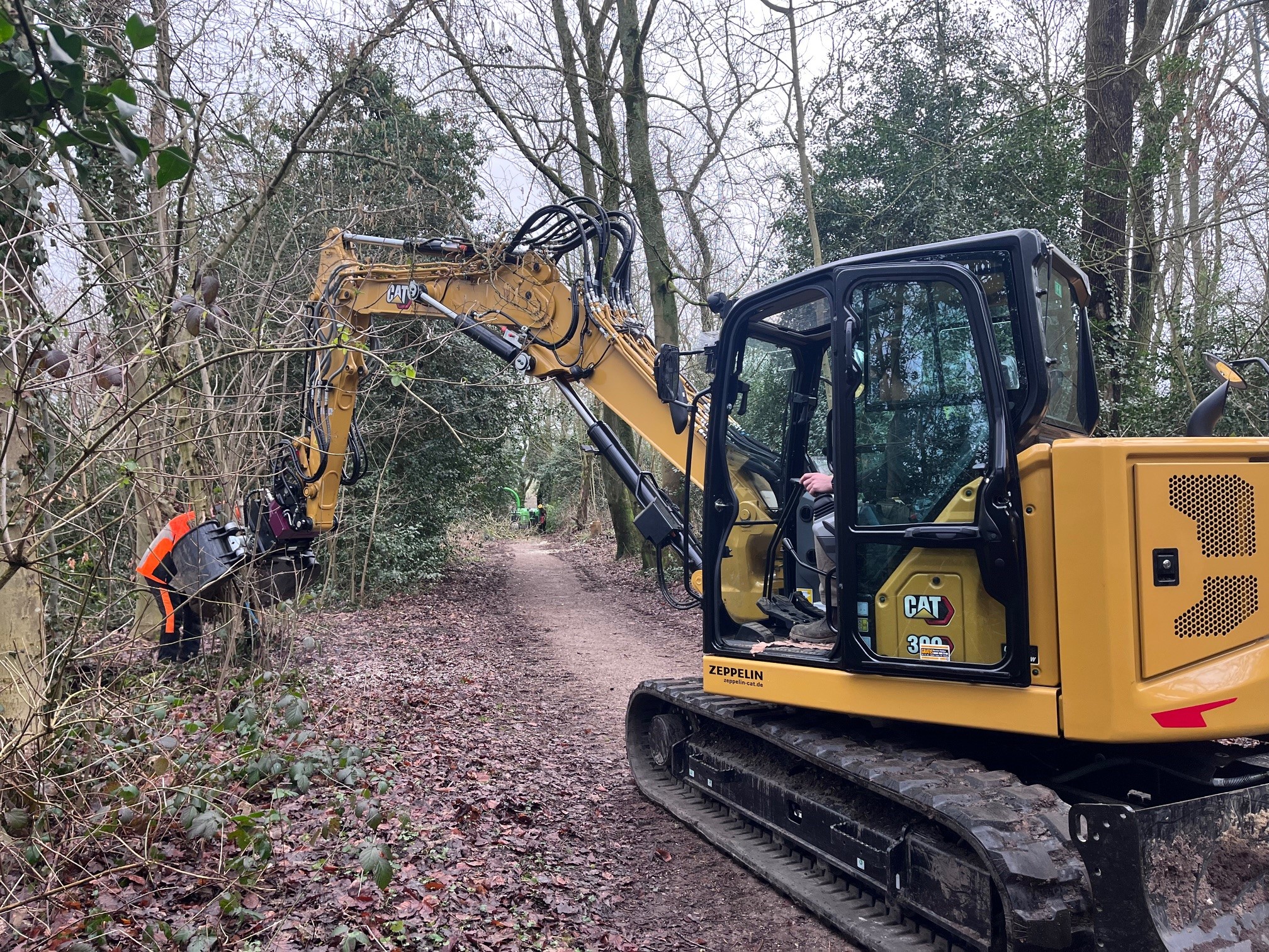 Rückschnittarbeiten im Gethmannschen Garten.