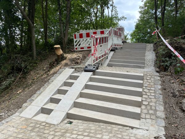 Treppengeländer am Belvedere.