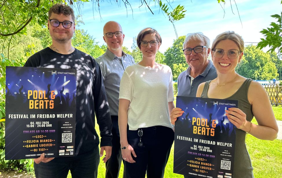 Das Organisationsteam und die Sponsoren freuen sich auf die Freibad-Party 