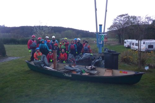 Mitglieder des Bochumer Kanu-Clubs