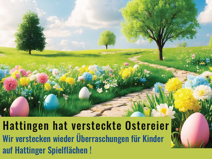 Ostereiersuche auf Hattingens Spielplätze 