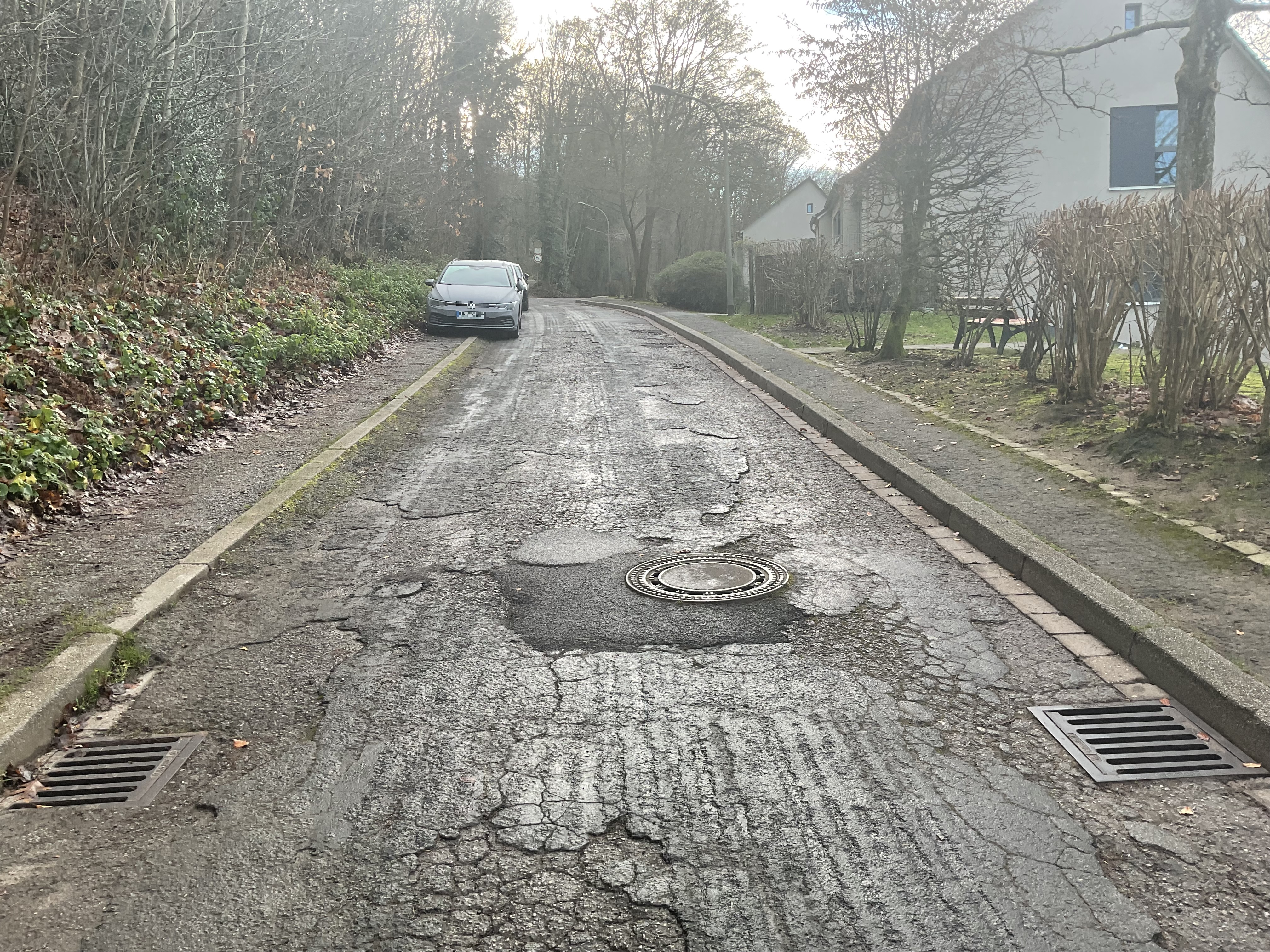 Zustand der Grünstraße vor der Maßnahme 