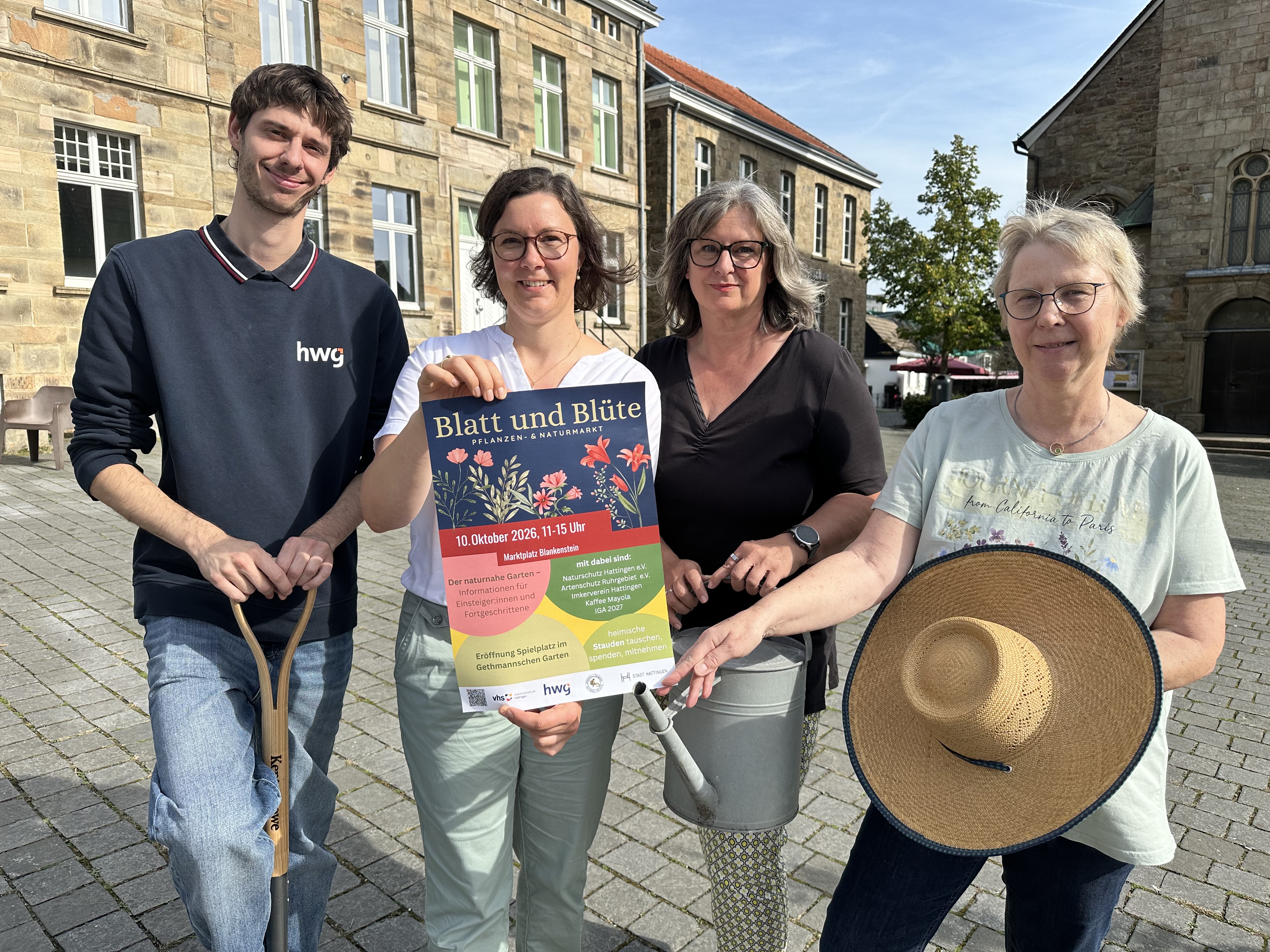 Das Organisationsteam der Pflanzentauschbörse Blatt und Blüte.