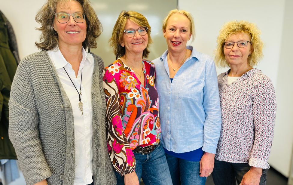 Fotografie der vier Mitarbeiterinnen des Seniorenbüros