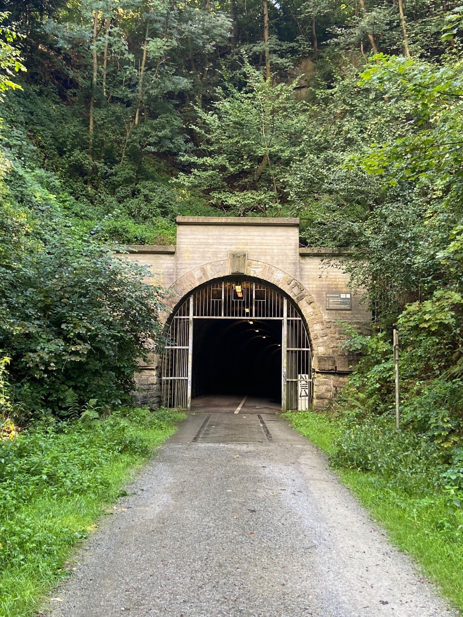 Blückauftrasse vor dem Tunnel
