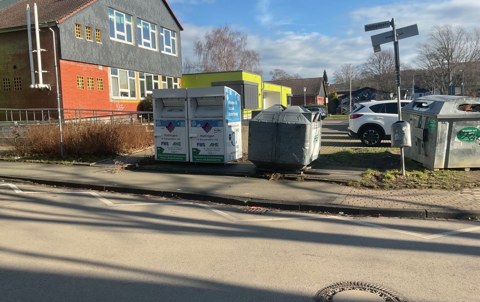 In der Goethestraße entsteht die neue Parkplatzzufahrt zur Kita Bruchfeld 