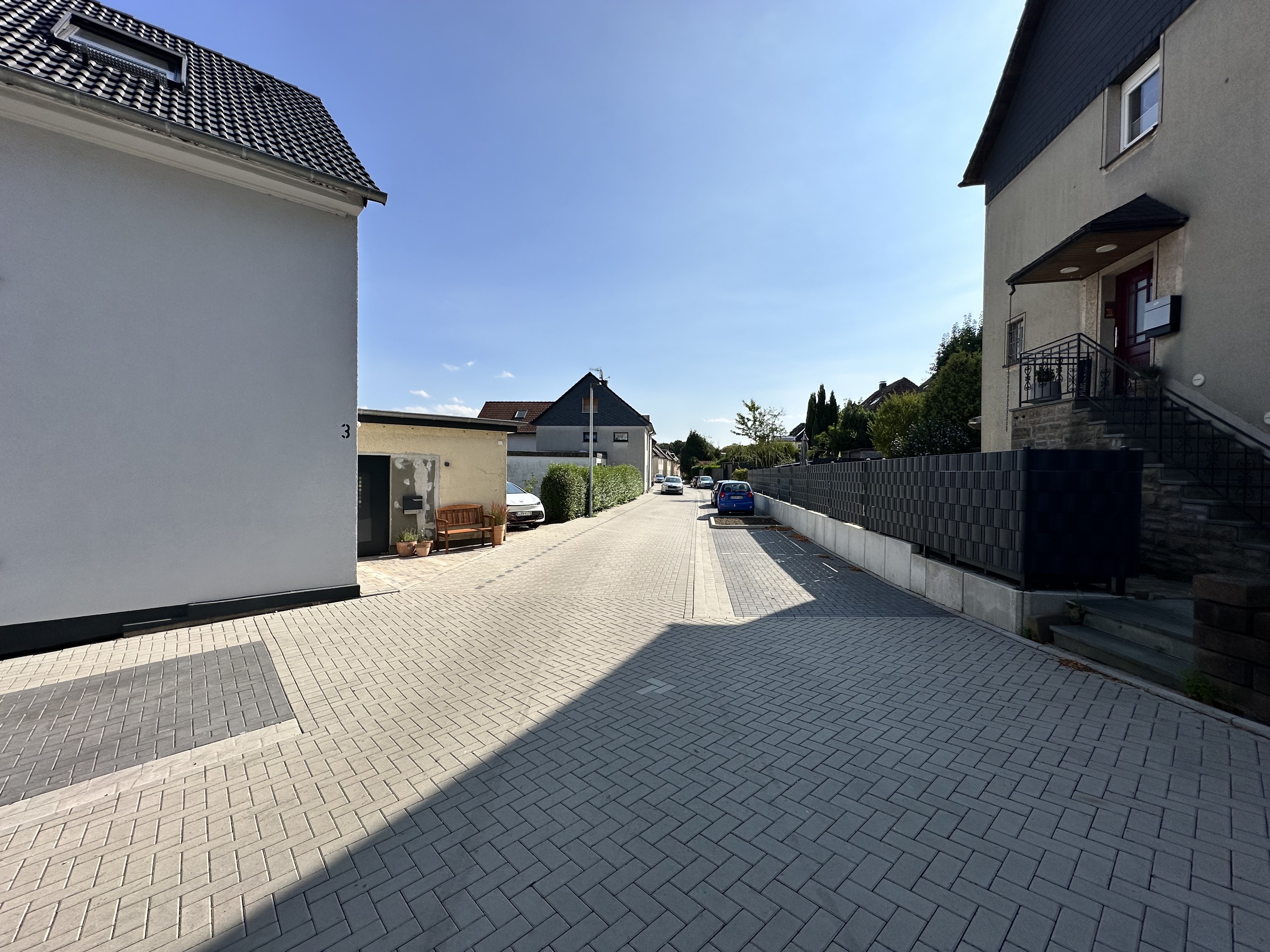 Zustand der Rathenaustraße in Welper nach Fertigstellung. 