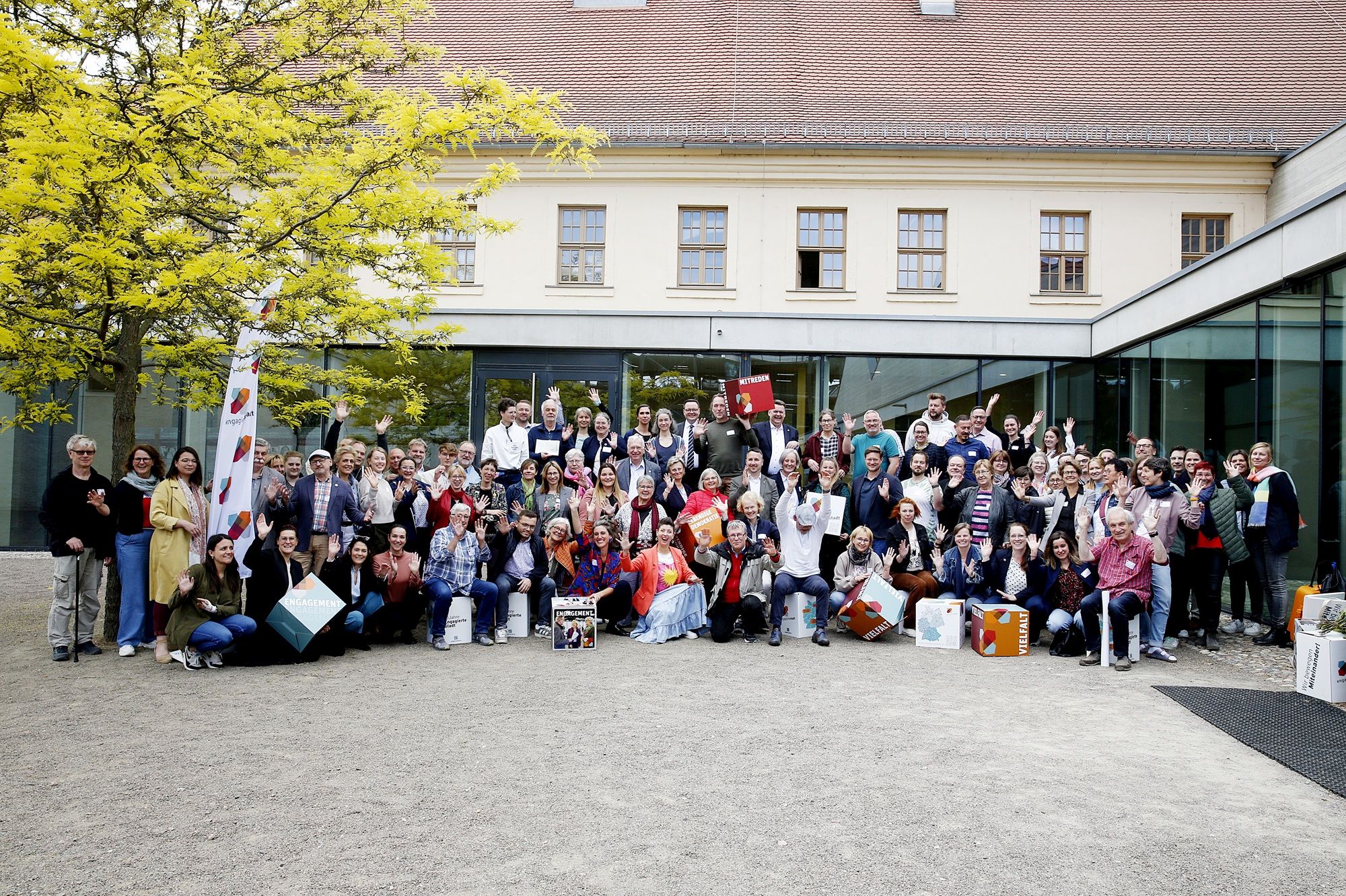 Gruppenbild der engagierten Städte 