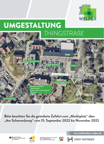 Plakat zur Umgestaltung der Thingstr.