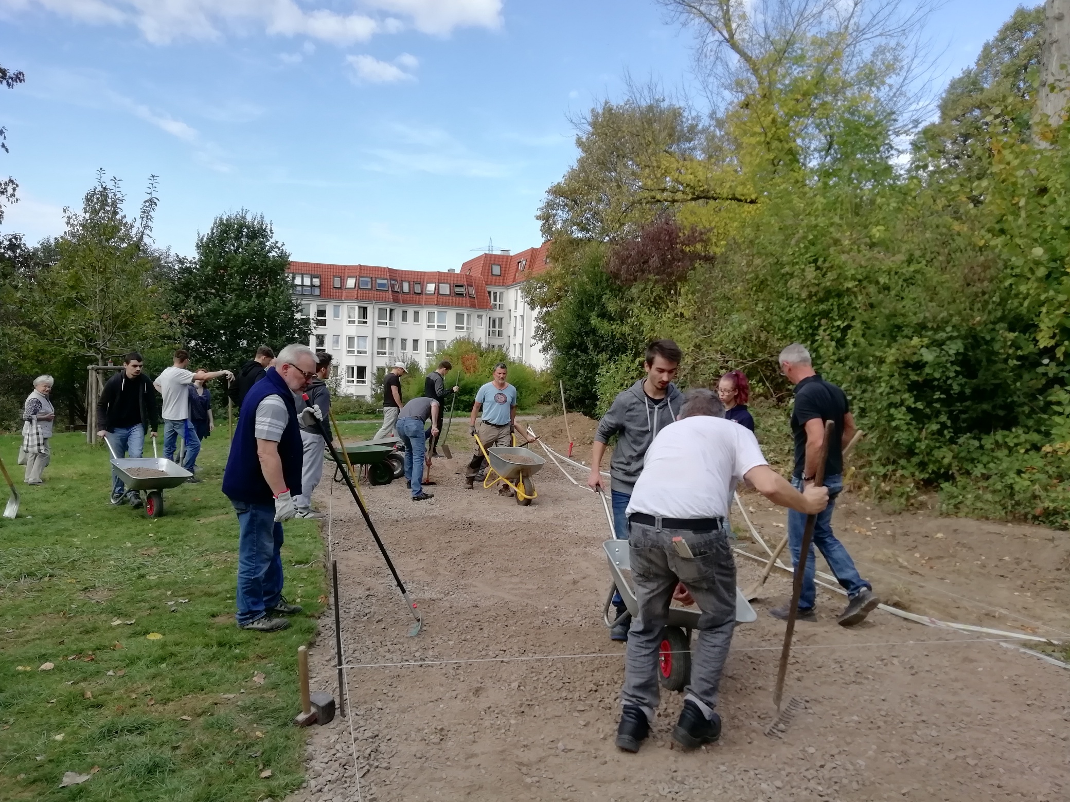 Bouleplatz wird gebaut