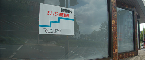 Schild Immobilien zu vermieten