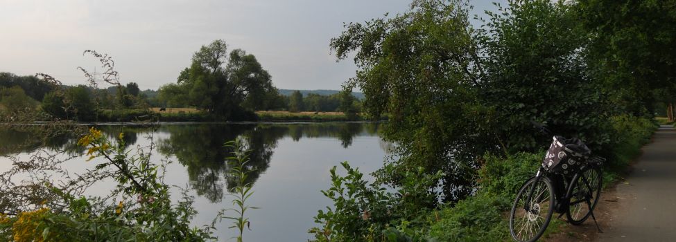 Foto von einem Fahrrad an der Ruhr