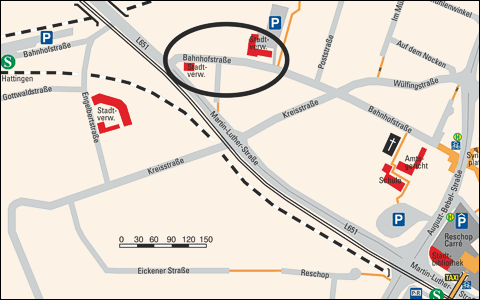 Skizze Bahnofstraße 48 und 51 Skizze Bahnofstraße 48 und 51