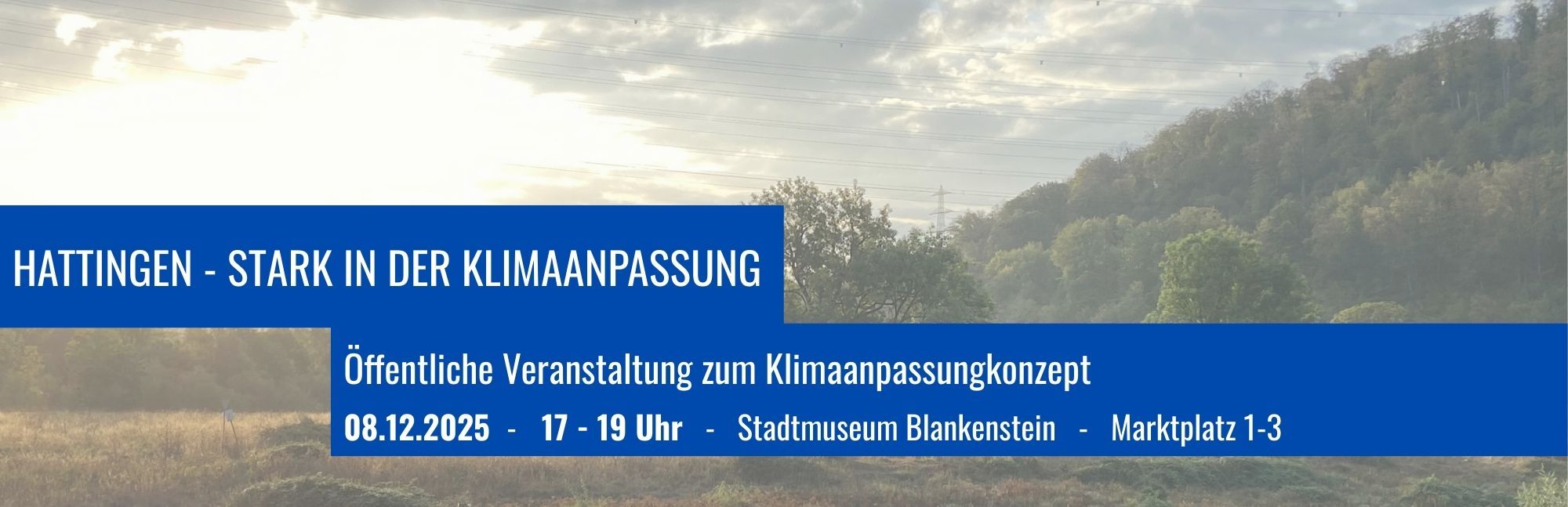 Informationen zur Auftaktveranstaltung Informationen zur Auftaktveranstaltung
