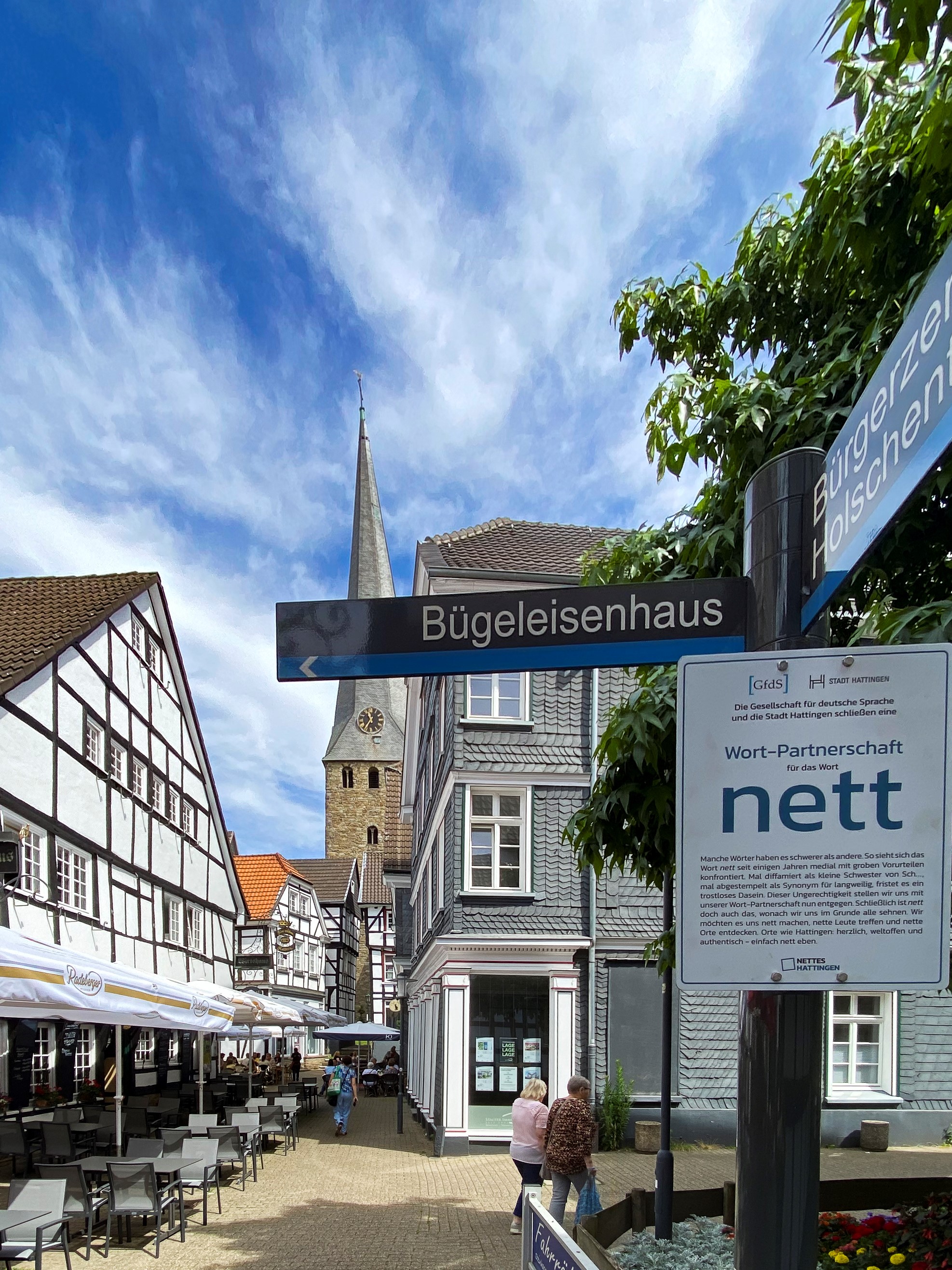 Nettes Schild in den Altstadt (C) Strzysz
